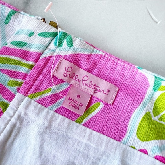 Lilly Pulitzer Size 8 Jasmine Skort in Flamingo Pink Don't Have a Cluck - Picture 5 of 7